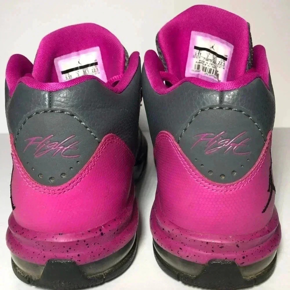 Jordan Flight Origin 2 GG Grey & Fuchsia Shoes - Picture 6 of 10